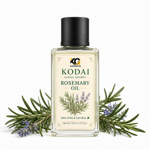 Aceite de Romero Kodai 100% Puro y Natural, Líquido Herbal con Enchufe Estadounidense para el Cuidado de la Piel, Cabello y Cuerpo, de Tamil Nadu, en Barril/Tambor/Lata - Product Image 1