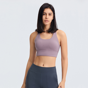 DW082 Nouvelle Arrivée 2022 Soutien-gorge de Sport Sans Couture à Séchage Rapide avec Logo Avant pour Femme Yoga & Course à Pied Vente en Gros - Product Image 3