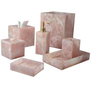 Juego de Baño de Resina Impermeable de Cuatro Piezas con Jabonera, Diseño de Lujo, Ecológico, para Regalo - Product Image 1