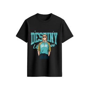 Camiseta de Algodón con Estampado Gráfico para Hombre, Cuello Redondo, Manga Corta, Estilo Casual, al Mejor Precio, de BD - Product Image 6