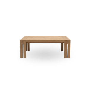 Mesa de Comedor Rústica de Teca para Exteriores, Impermeable, de Madera, Rectangular, para Patio, Jardín, Villa, Hotel, Balcón - Product Image 1