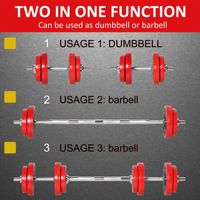 Juego de Mancuernas Ajustables Convertibles de 44 lb, Modelo D0100XUZS8Y, para Uso en Gimnasio en Casa, Pesas Libres para Levantamiento de Pesas para Hombres y Mujeres
