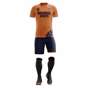 Ensembles d'uniformes de football personnalisés sublimés respirants à manches courtes en gros pour unisexe - Product Image 2