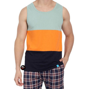 เสื้อกล้ามออกกำลังกายผู้ชาย ทรงเข้ารูป ผ้าฝ้าย ใส่สบาย เหมาะสำหรับยิม ฟิตเนส หรือใส่ลำลองในฤดูร้อน - Product Image 1