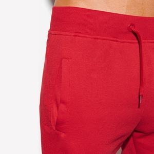 กางเกงวอร์มผ้าฟลีซสำหรับใส่เล่นยิมของผู้ชายกางเกงวิ่งจ๊อกกิ้งผ้าคอตตอนพิมพ์ลายพัฟแบบปัก - Product Image 5