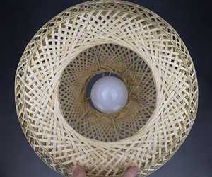 Handmade Bamboo Pendant Light Boho Woven <b>Ceiling</b> Lamp Eco Friendly Natural Lighting Fixture OEM Supplier Vietnam - Product Image 6