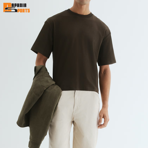Camisetas Personalizadas de Manga Corta para Hombre, Corte Regular, 100% Algodón, Estilo Urbano, 230 GSM, Cuello Redondo, Color Sólido, Ecológicas - Product Image 1