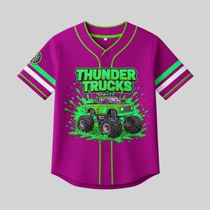 เสื้อเบสบอลคุณภาพพรีเมียม เสื้อยืดเบสบอลสั่งทำขายส่ง เสื้อซอฟต์บอลสำหรับเด็กและเยาวชน - Product Image 1