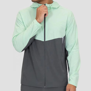 Windbreaker Spring Hooded <b>Denim</b> <b>Jacket</b> Low Price Wholesale Custom <b>Men's</b> OEM Service - Product Image 1
