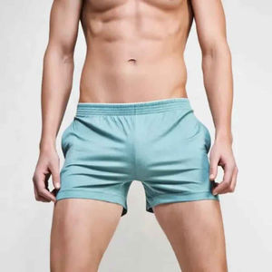 Calzoncillos bóxer de punto para hombre, de tiro medio, ajuste ceñido, transpirables, con logotipo personalizado ODM, cintura con estampado, varios colores, tallas grandes - Product Image 5