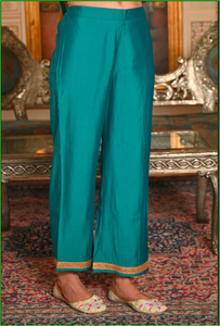 Conjunto de Kurta Maharani Bordado con Dori Color Mostaza - Product Image 4