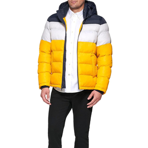 Men's Puffer <b>Jackets</b> Warm Winter Coat Water-Repellent Windbreaker Insulated <b>Packable</b> <b>Jacket</b> with pockets - Product Image 4