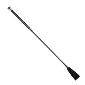 Fusta Profesional para Montar a Caballo, Mango de Cuero Trenzado, Eje de Fibra de Vidrio, Duradera, Ayuda para Entrenamiento Ecuestre, Equipo Premium - Product Image 1