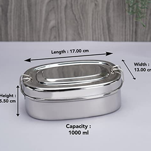 Boîte à lunch de luxe en acier inoxydable 2026 pour adulte, 650 ml, avec 2 compartiments, étanche et compatible lave-vaisselle - Product Image 2