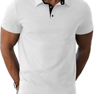 Chemises Polo Homme de Haute Qualité, Design Personnalisé, Manches Courtes, Printemps-Été, 100% Coton, Chemises Homme à Manches Courtes - Product Image 1