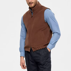 Chaleco de Lana de Alta Calidad en Oferta - Moderno y Cálido para Otoño/Invierno, Chaleco con Cierre para Hombre - Product Image 1