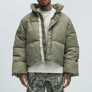 Custom Puffer Jacket <b>Bubble</b> <b>Coat</b> Thick Down Nylon Polyester Material Padded Winter Custom Puffer Jacket for Men's Customized - Product Image 1