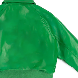 Blouson Bomber en Soie Vert pour Femme, Style Universitaire Sororité, Veste de Sport Premium avec Lettres Grecques, Streetwear Décontracté Teint pour le Printemps - Product Image 5