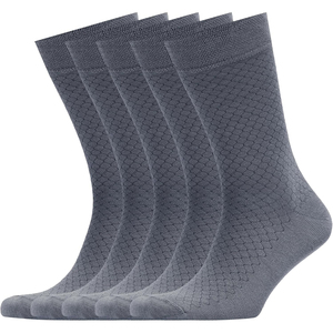 Calcetines de tripulación marrones lisos 100% algodón transpirables de punto para adulto, uso casual de otoño, últimas novedades 2026, calcetines al por mayor - Product Image 5