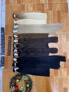 Extensions de cheveux 100% naturels Remy lisses pour femmes, vente en gros - Product Image 2