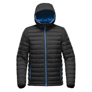 Veste matelassée à capuche pour homme, coupe régulière, coupe-vent, fermeture éclair, manteau décontracté d'extérieur, toile 6XL, nylon/coton, rembourrage en coton - Product Image 2