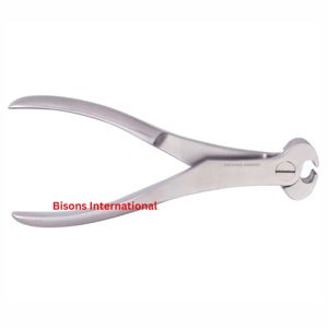 คีมตัดลวดเหล็กกล้าไร้สนิมแบบใช้มือสำหรับศัลยกรรมกระดูกยี่ห้อ BISONS สำหรับตัดลวด K แบบมีรูในตัว - Product Image 3