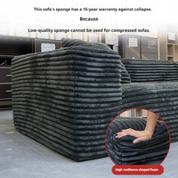 Modernes Stoff-L-förmiges Ecksofa mit Weichen Kissen Platzsparend Komprimierte Verpackung für Wohnzimmer