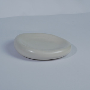 Assiette de service en céramique émaillée abstraite de 19,5 cm, durable, écologique, compatible lave-vaisselle, pour restaurant, hôtel, vaisselle japonaise - Product Image 2