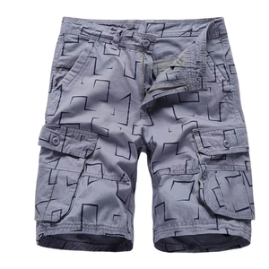 Pantalon cargo décontracté multi-poches respirant pour homme, short cargo en coton personnalisé pour l'extérieur, séchage rapide, vêtements de rue pour homme - Product Image 3