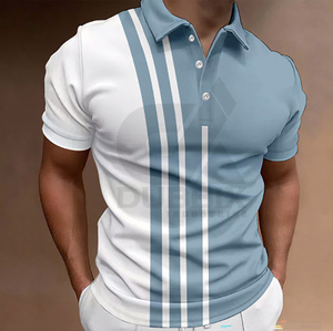 Nouvelle Vente Chaude : T-shirt Homme Col Roulé de Haute Qualité avec Logo Personnalisé, Séchage Rapide, Respirant, en Tissu Spandex/Coton - Product Image 5