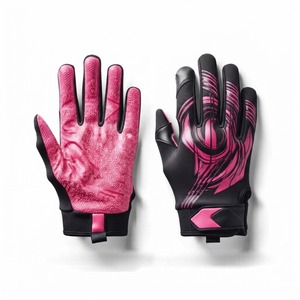 Gants de football américain légers pour joueurs avec construction respirante, grip antidérapant et ajustement confortable du poignet - Product Image 3