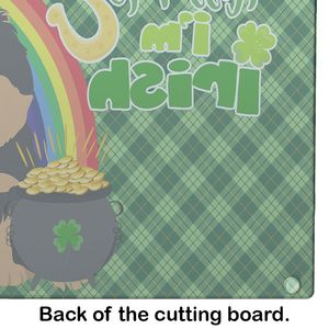 Planche à découper en verre trempé décorative de grande taille pour la Saint-Patrick, planche de service de cuisine en Poméranie noire Tan Plats et assiettes - Product Image 5