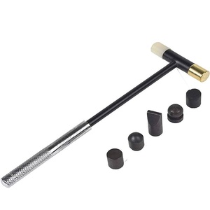 Martillo multiusos para joyeros con 6 cabezales intercambiables, martillo especial para joyeros y herramientas de relojería - Product Image 1
