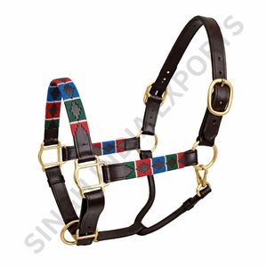 หนังโปโลเชือกแขวนคอม้าแบบปรับได้ดีไซน์แบบเกลียวที่ทำด้วยมืออย่างดีฮาร์ดแวร์ทองเหลืองแข็งแรงอุปกรณ์ขี่ม้าที่ทนทาน - Product Image 4