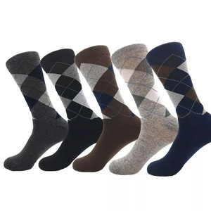 <b>Men's</b> Blue <b>Ankle</b> <b>Socks</b> With Red Stripes 100% Cotton Breathable Knitted Regular Style Daily Wear Summer Season Thin - Product Image 4