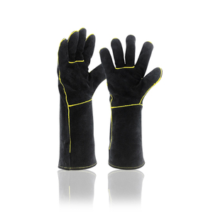 Grain Leather Wing Thumb <b>Gardening</b> & Welding Safety Driver Gloves Kevlar <b>Liner</b> Molten Metal Splash Test Type A-Straight Thumb - Product Image 1