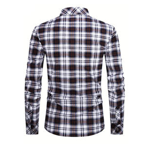 Mens Long Sleeve Flannel Shirt Luxury Winter Wear Men Flannel Shirt <b>Wool</b> Cotton Soft Comfortable - Product Image 2