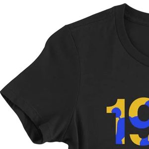Camiseta negra, azul real, dorada, Sigma Gamma Rho 1922, con estampado gráfico de Poodle, manga corta, cuello redondo, fraternidad griega, moda informal - Product Image 4