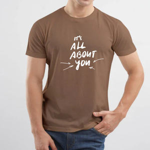 Camiseta de Hombre Estampada 100% Algodón, Casual, de Color Sólido, Manga Corta, Corte Regular, Jersey - Product Image 4