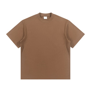 เสื้อยืดโอเวอร์ไซส์ทรงหลวมสำหรับผู้ชาย ผ้าคอตตอนออร์แกนิค 100% น้ำหนัก 240 กรัม ผ้าสองเส้น ปักโลโก้ด้านหน้าได้ตามต้องการ - Product Image 4