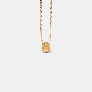 Collar con Colgante Geométrico de Cabujón Azul en Oro Amarillo - Product Image 6