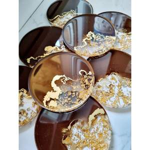 Sous-verres en résine design, formes ovales et rondes élégantes, pour une utilisation promotionnelle élégante - Product Image 4