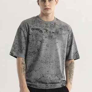 เสื้อยืดคอกลมผู้ชายผ้าฝ้ายแท้ 100% ซักกรดและฟอกสีด้วยแสงแดด ดีไซน์คอวี ระบายอากาศได้ดี มีสไตล์ ราคาถูก ขายส่ง ราคาแข่งขัน - Product Image 5