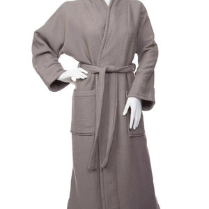 Peignoir de bain Nesta Sports 100% coton, long, absorbant, en tissu éponge, style kimono, luxueux, léger, en tissu gaufré, pour hommes et femmes - Product Image 1