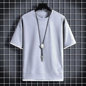 เสื้อยืดสีดำพรีเมียมขายส่ง คุณภาพสูง ผ้าฝ้าย 100% เสื้อยืดเรียบ แขนสั้น คอกลม เสื้อลำลอง เนื้อผ้านุ่ม ระบายอากาศได้ดี - Product Image 3