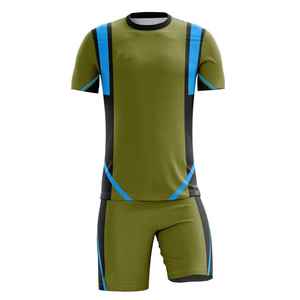 Maillot de football rétro de qualité supérieure, respirant, à séchage rapide, nouveau design, avec logo et numéros, kits de football complets - Product Image 3