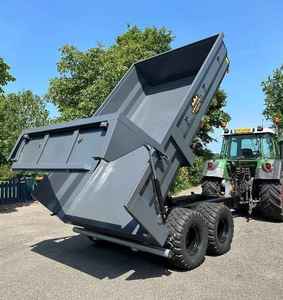 Remorque benne basculante à double essieu 6x12/6x14/7x12/7x14/5'x10/5x7/5x8/6x10/7x16 pour le transport de marchandises agricoles - Product Image 2