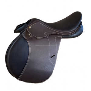 Calidad superlativa Venta al por mayor Material de cuero de estilo inglés Color marrón Silla de carreras de caballos a precio mínimo - Product Image 1