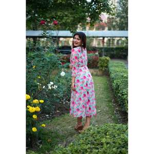 VESTIDO DE UNA PIEZA ESTAMPADO GEORGETTE A LA MODA SKY - Product Image 2