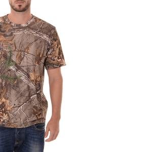 เสื้อยืดลายพรางสำหรับผู้ชาย ขายส่ง ผลิตตามสั่ง ขายดีที่สุด คุณภาพพรีเมียม คอกลม แขนสั้น สีพื้น - Product Image 4